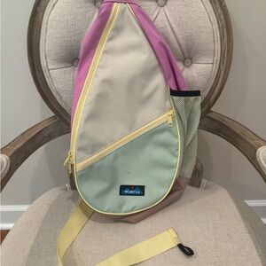 Kavu Pink and Yellow Sling Bag